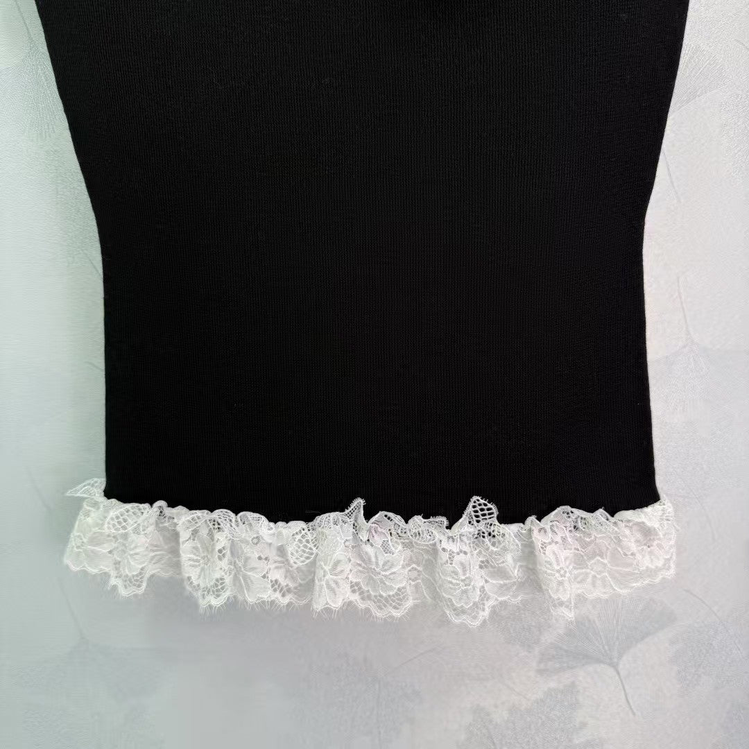 Manches courtes en dentelle de style nouveau pour l'été