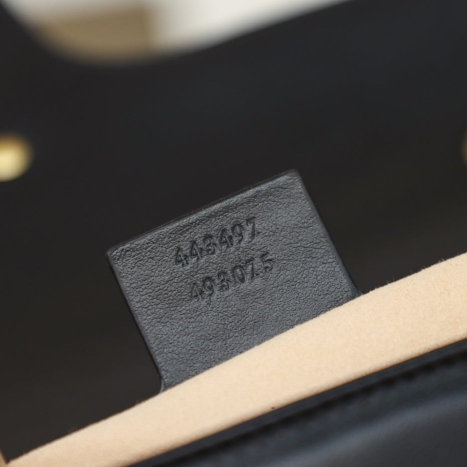 Petit sac à bandoulière GG Marmont 2.0 noir