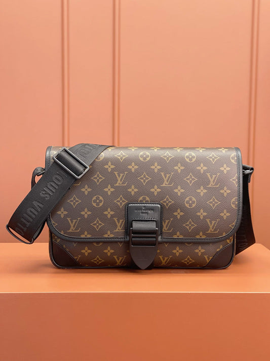 Archy Messenger MM Monogramm Macassar Canvas
