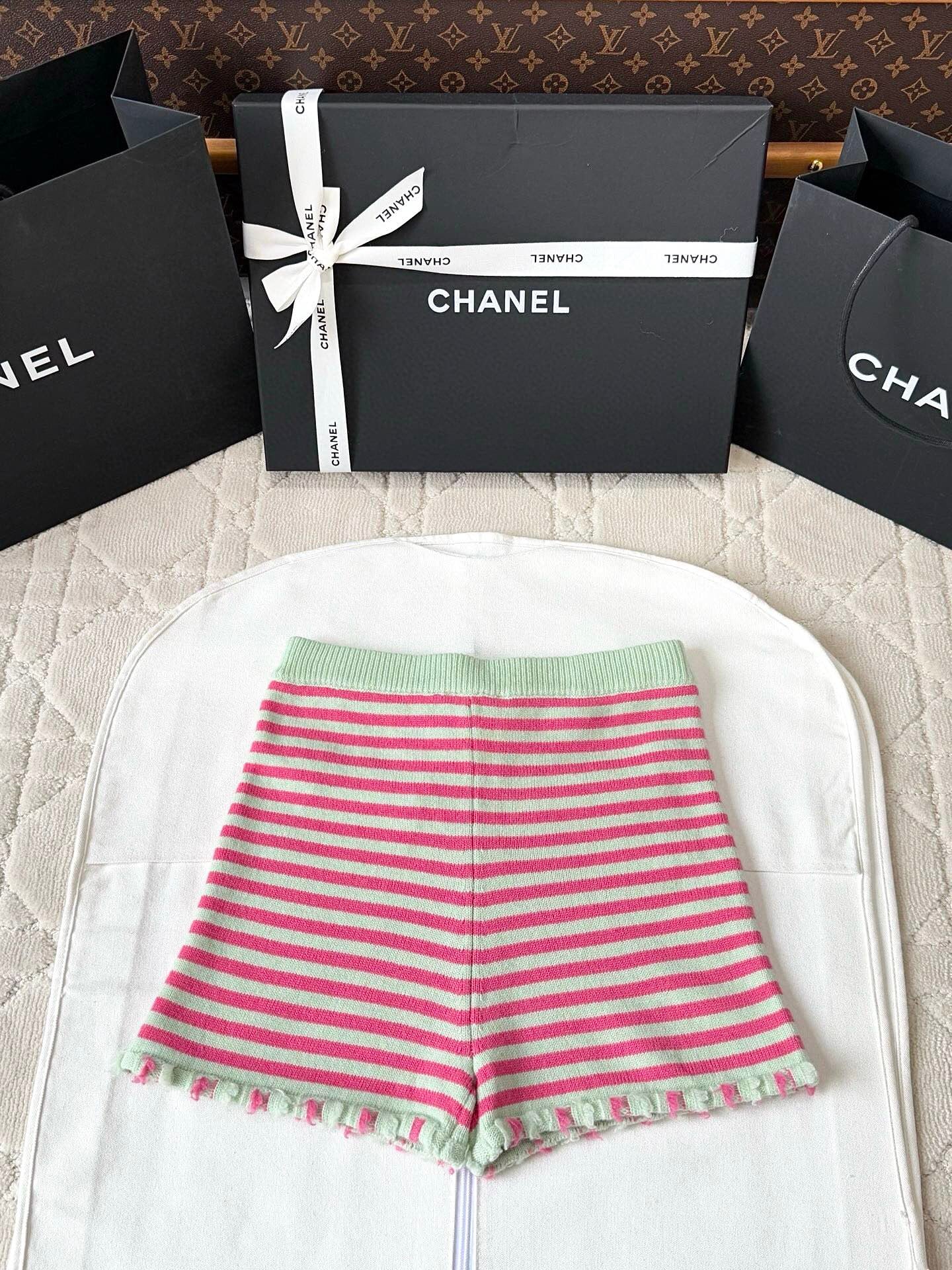 Colorblock Striped Cardigan (Cashmere)