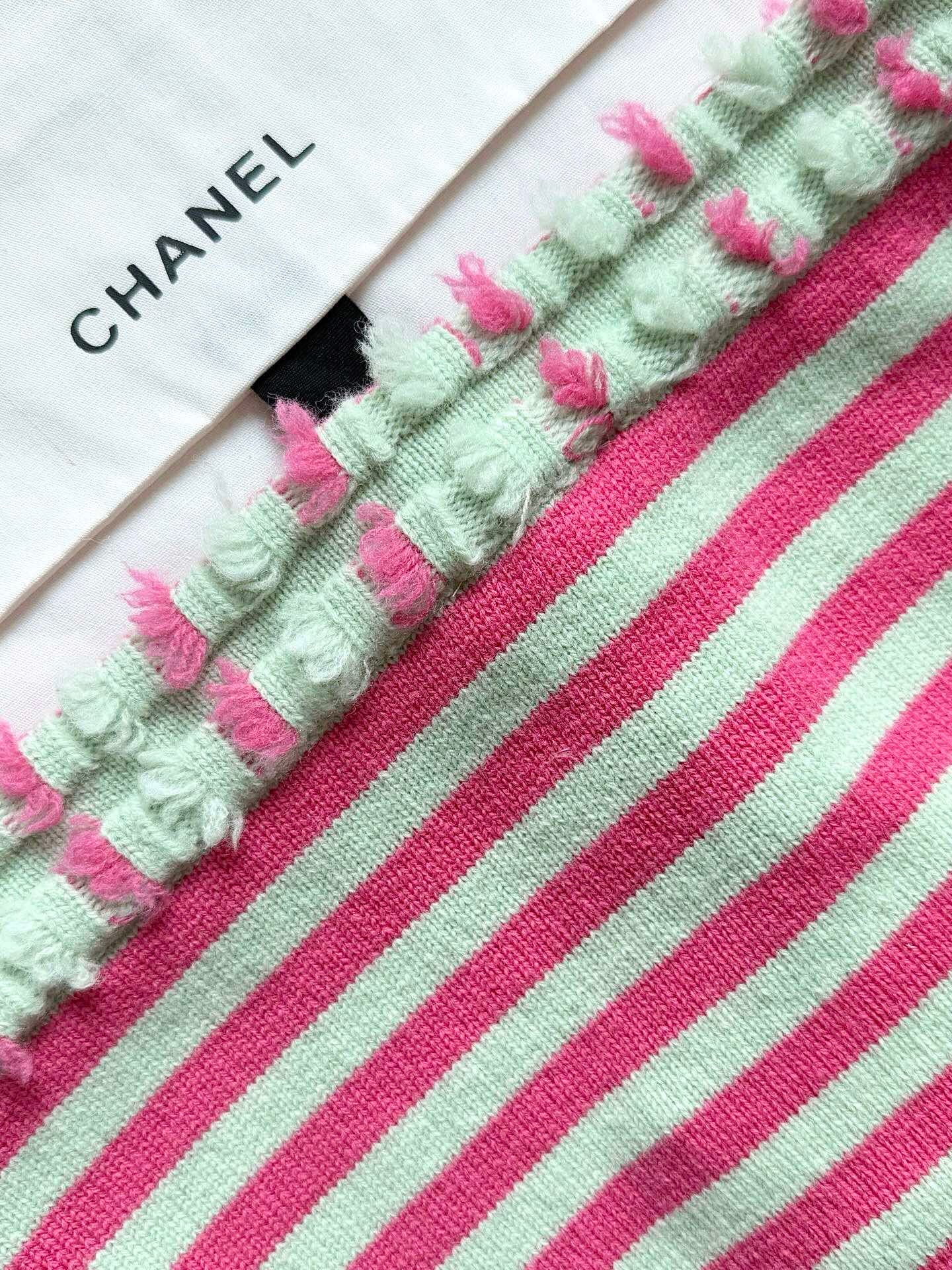 Colorblock Striped Cardigan (Cashmere)