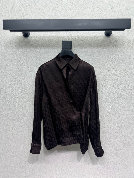 chemise marron
