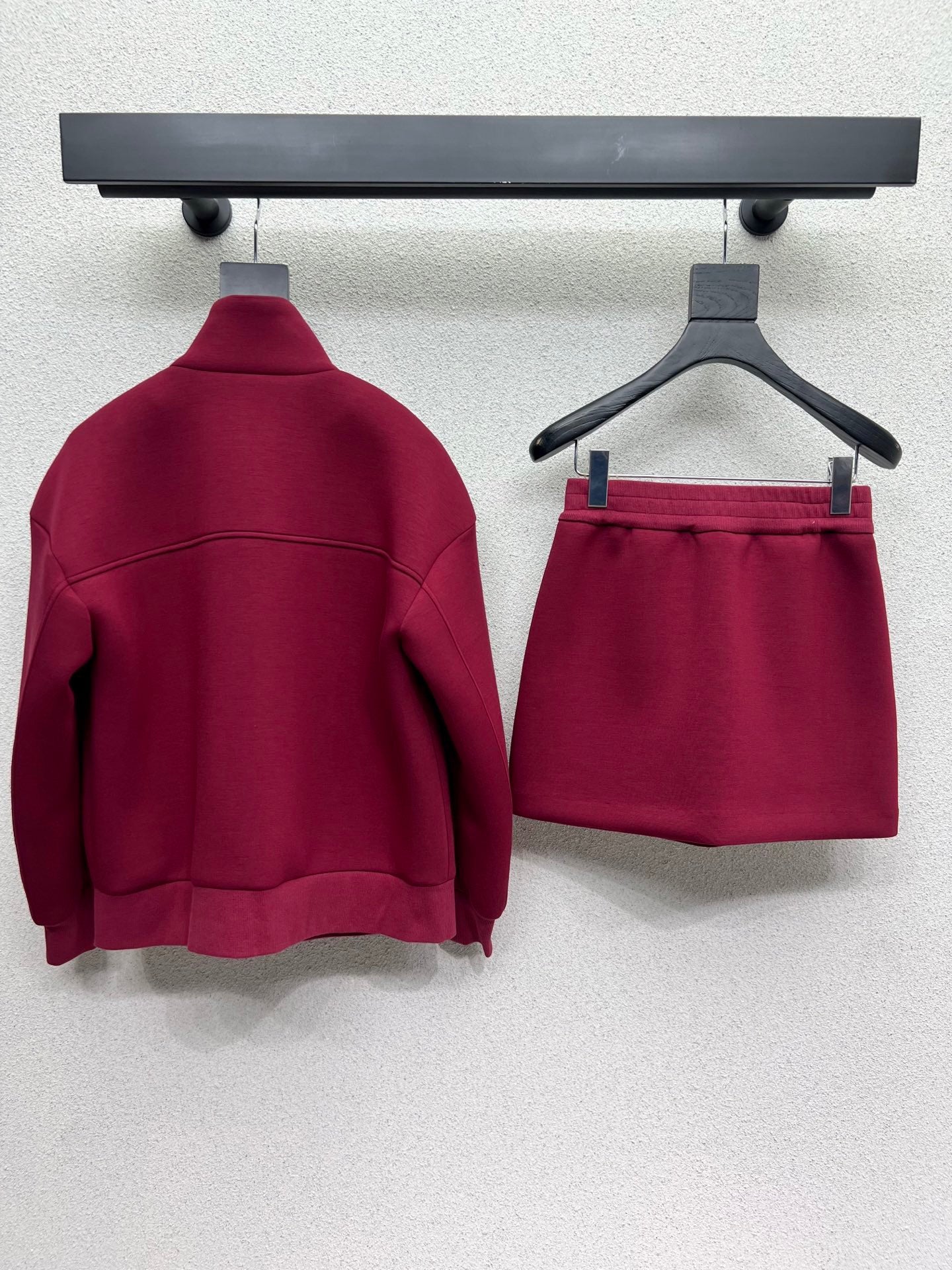 Space cotton red casual suit
