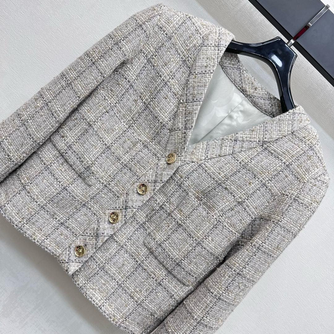 V-neck dress jacket