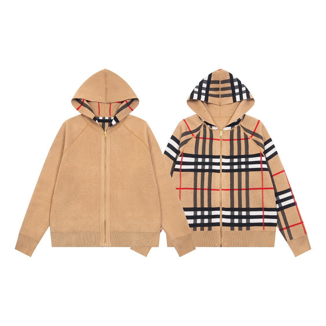 Veste zippée à manches longues et à capuche imprimée