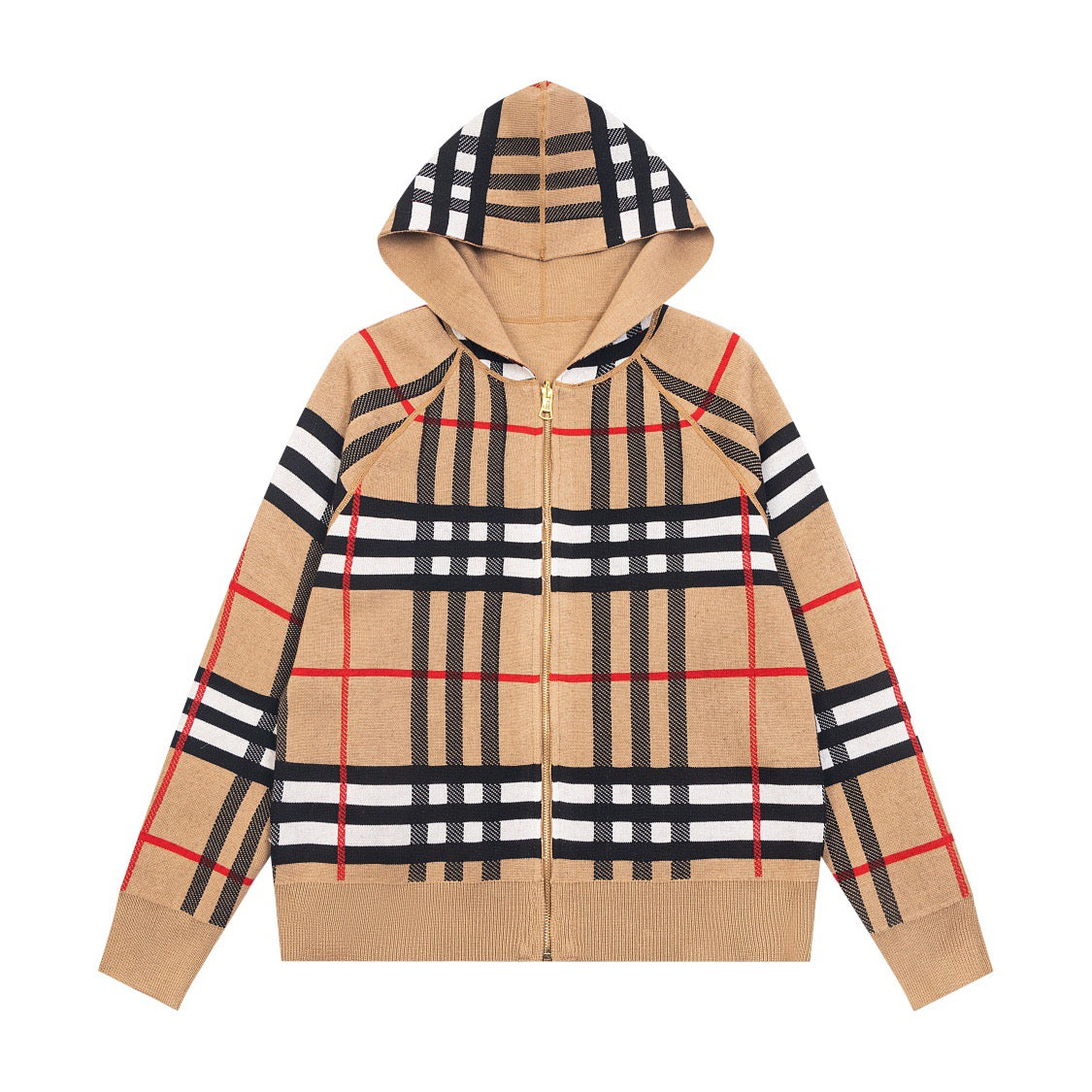 Veste zippée à manches longues et à capuche imprimée