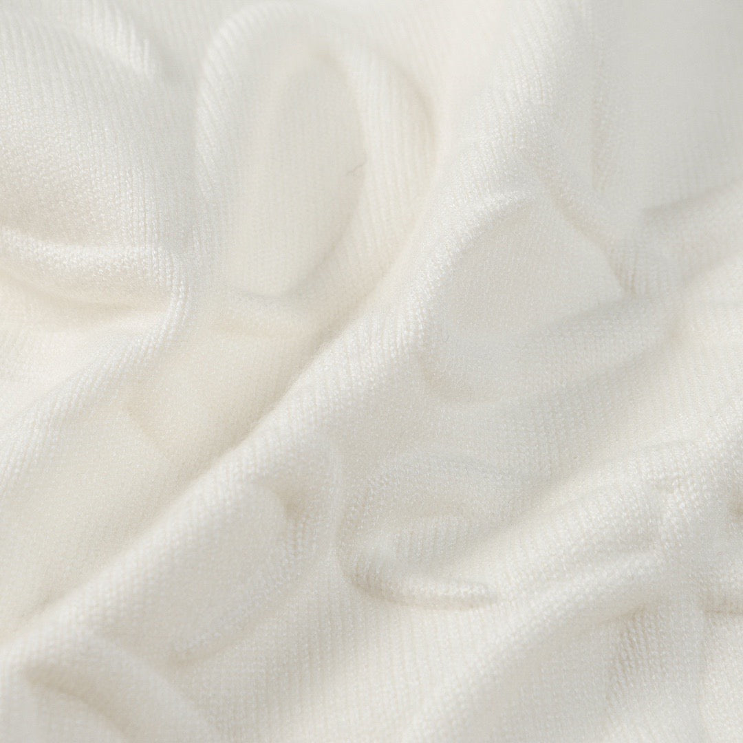 Cardigan doux en tricot avec logo Double C