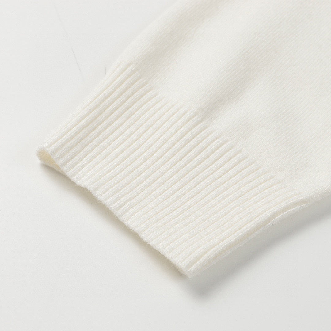 Cardigan doux en tricot avec logo Double C