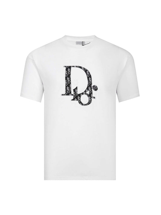🔥🔥🔥🔥🔥24FW CD Little Bee Buoy Big LOGO T-shirt brodé de vieilles fleurs