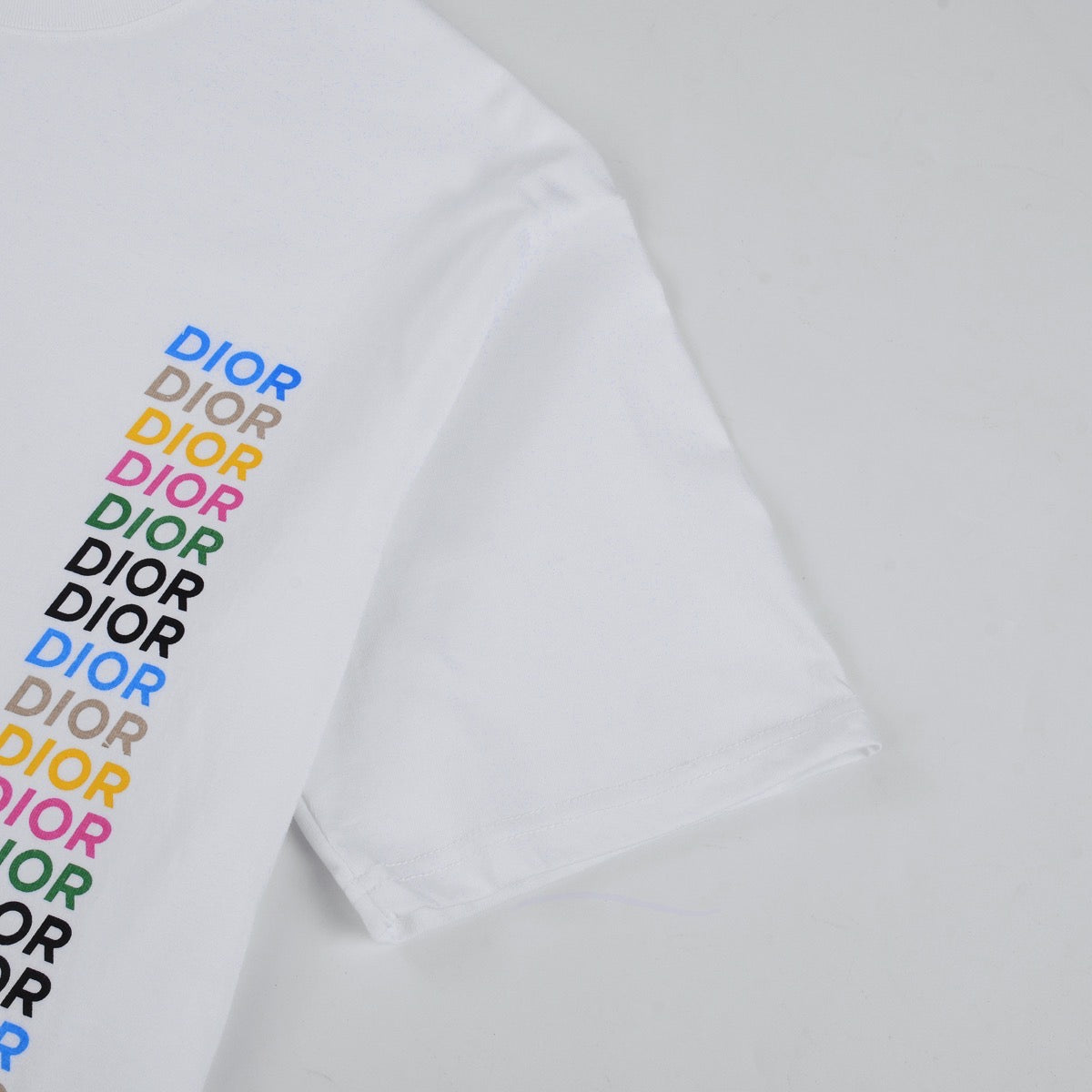 🔥🔥🔥24FW CD T-shirt classique en sergé de couleur avec lettres