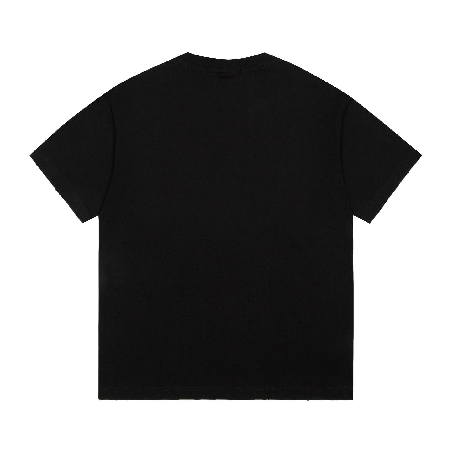 🔥🔥24FW BLCG T-shirt à lettrage brouillard vieilli