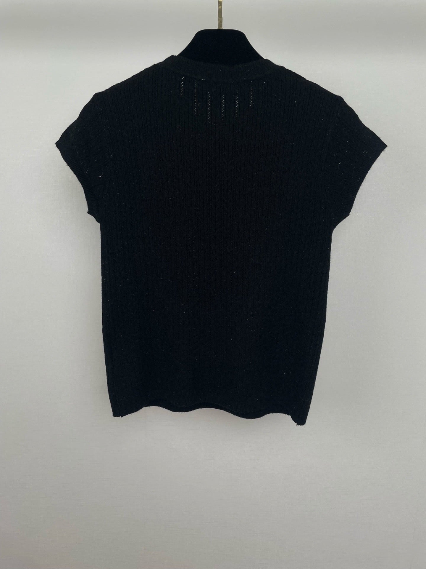 C 25sS small flying sleeve knitted short sleeve