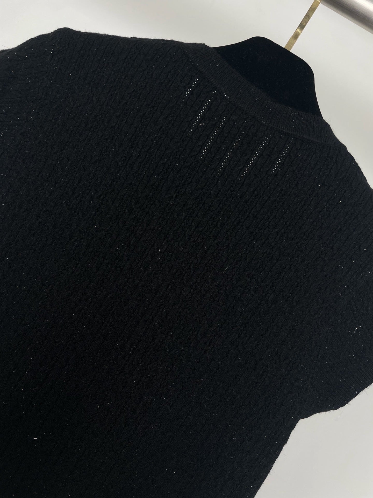 C 25sS small flying sleeve knitted short sleeve