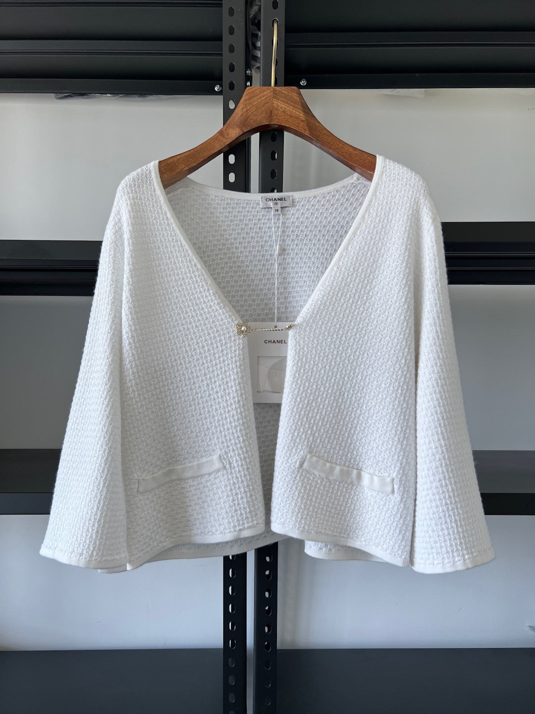 Camellia Diamond Button Knit Jacket