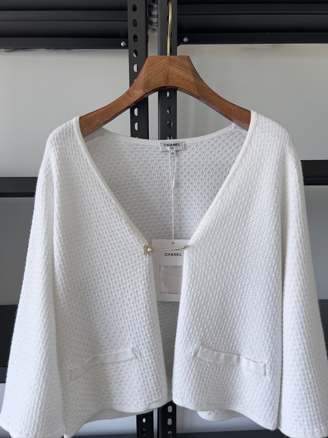 Camellia Diamond Button Knit Jacket