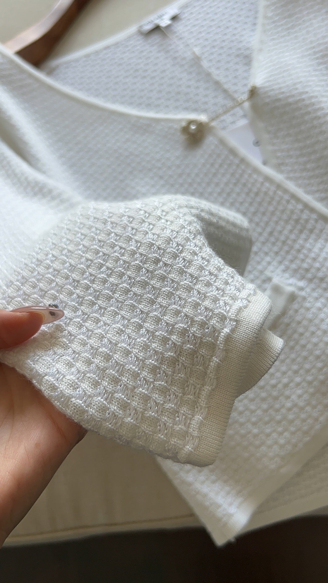Camellia Diamond Button Knit Jacket