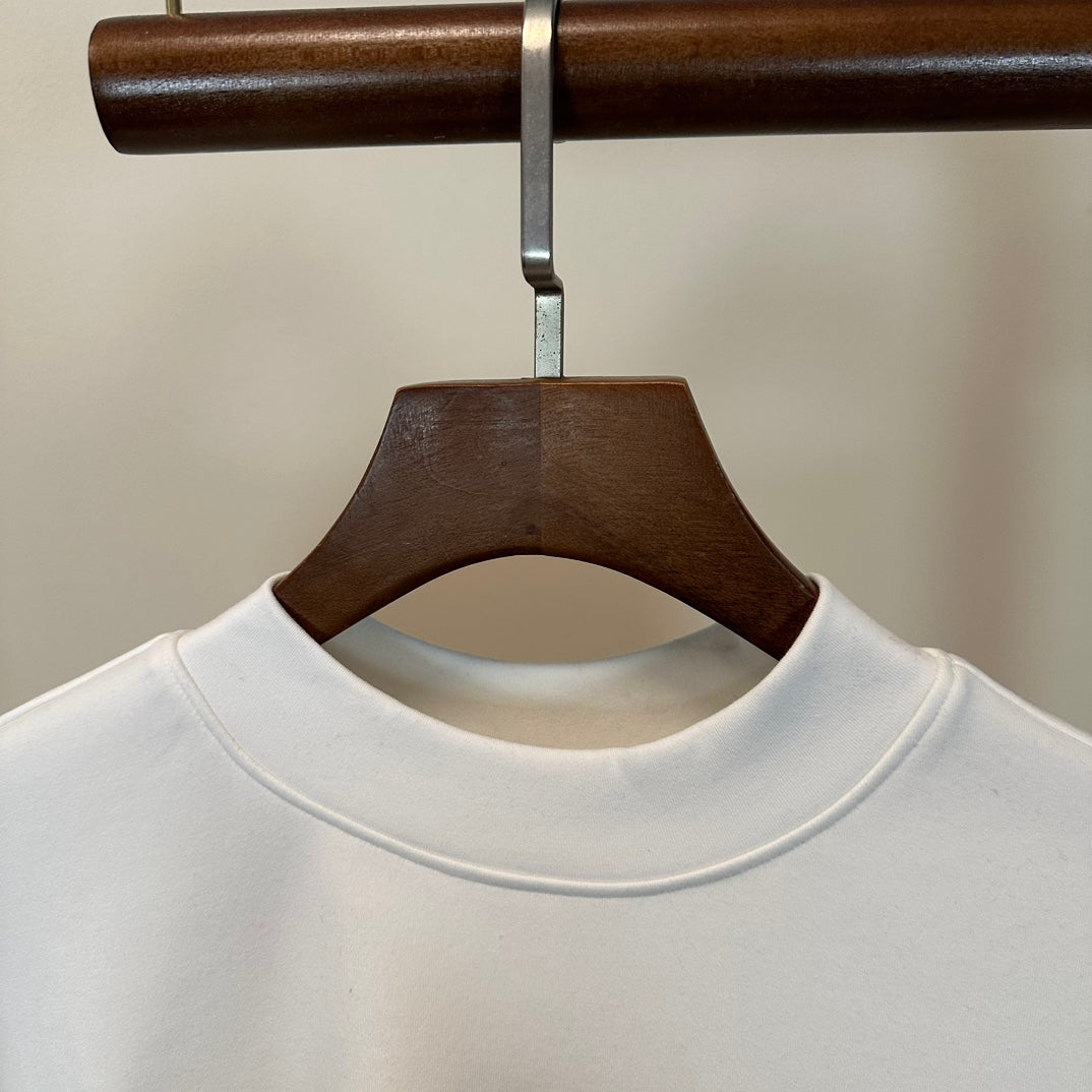 24FW NEU PRD Logo Langarmshirt aus reiner Baumwolle