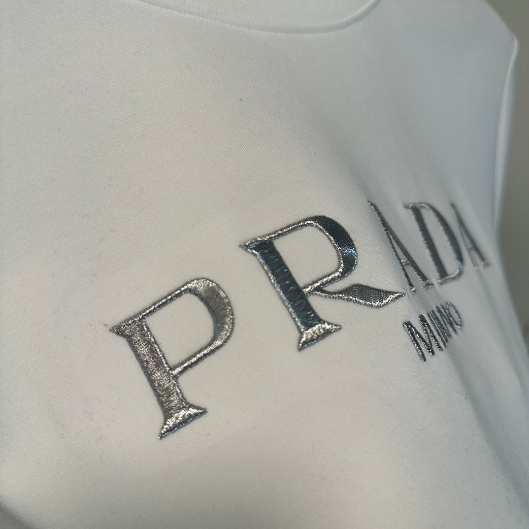 24FW NEU PRD Logo Langarmshirt aus reiner Baumwolle