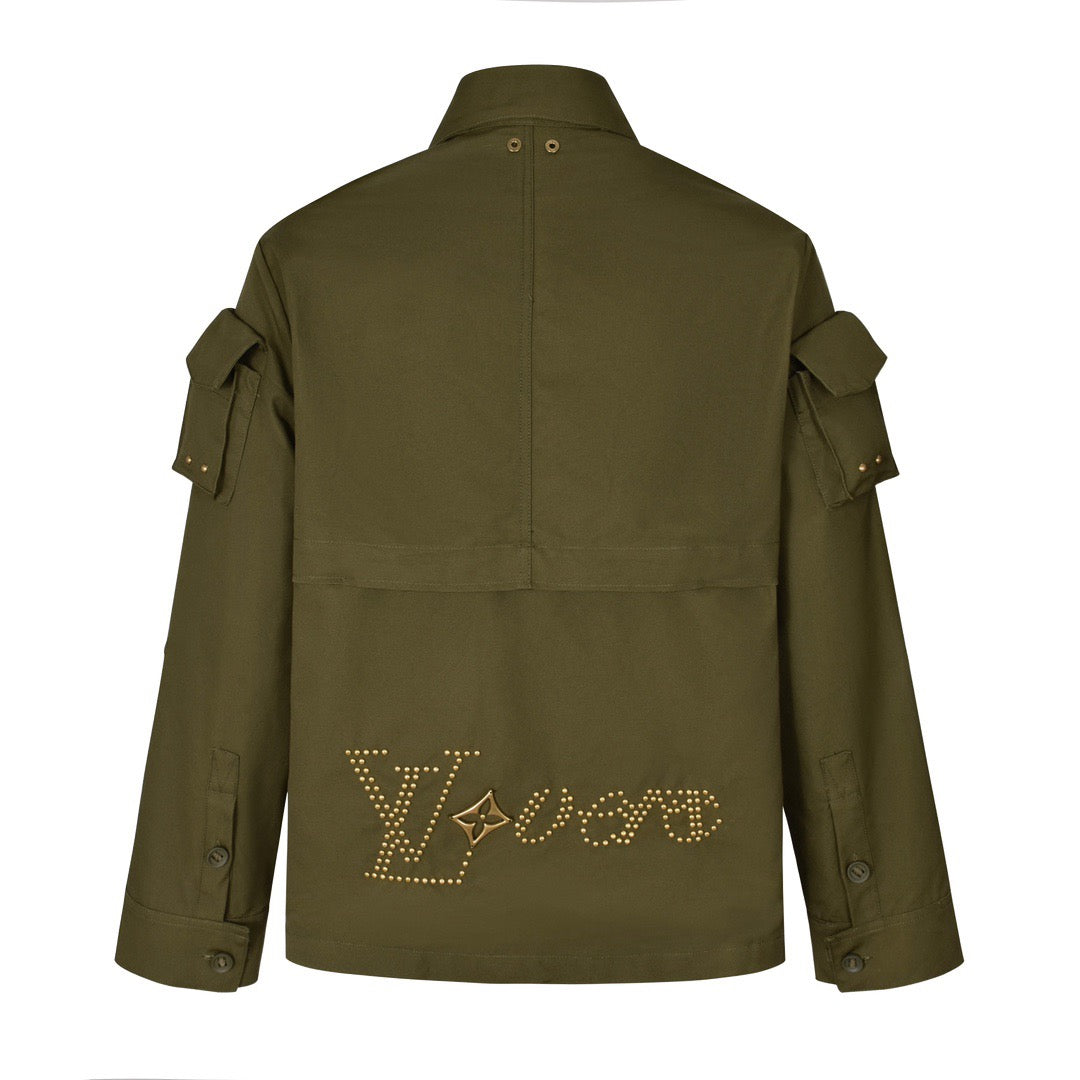 Veste de travail cloutée