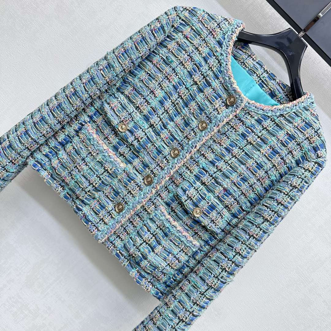 Veste habillée tressée avec ourlet à reliure