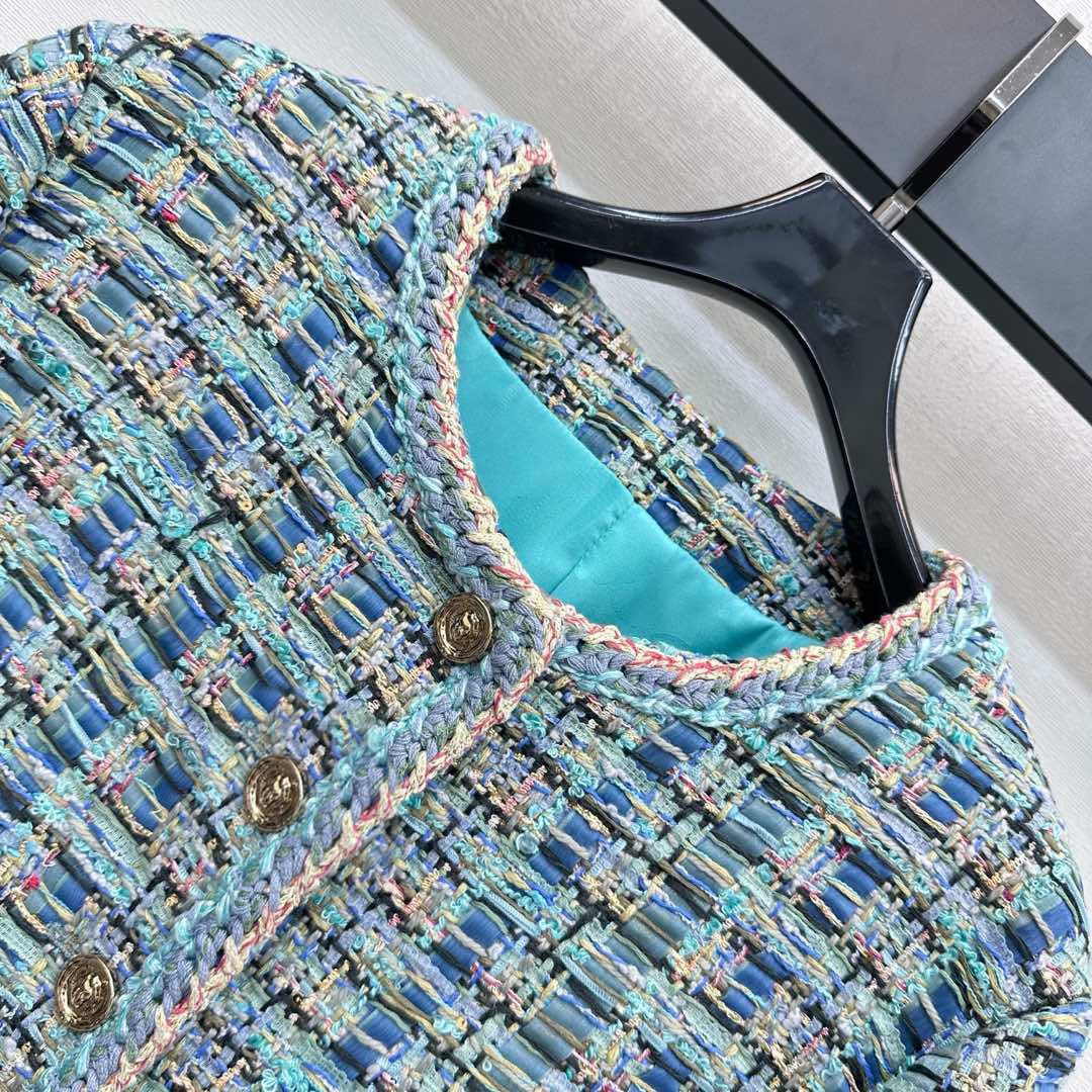 Veste habillée tressée avec ourlet à reliure
