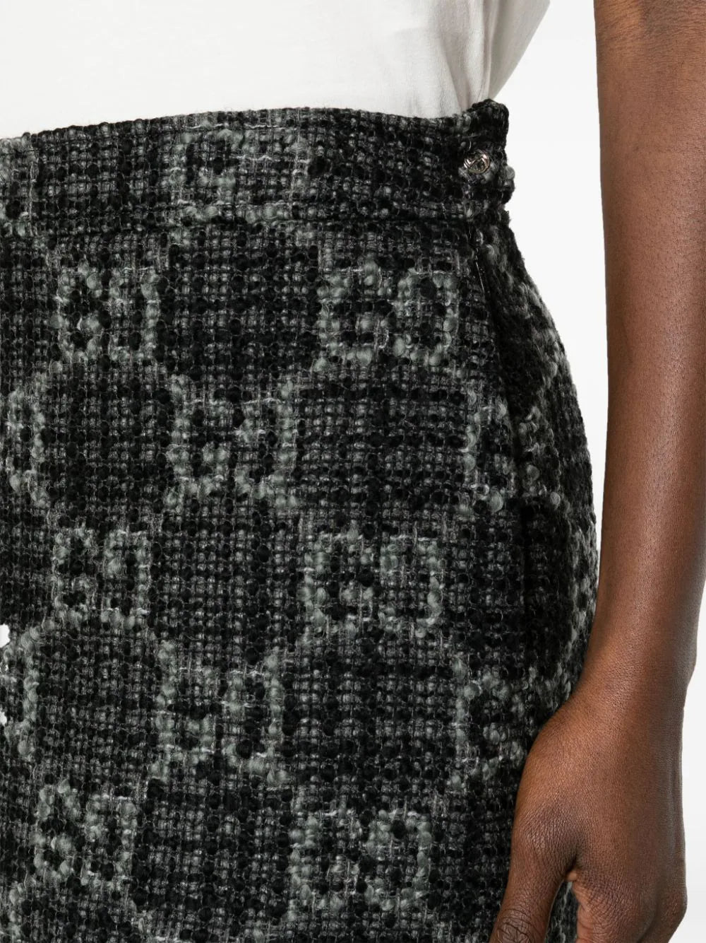 mini-jupe en tweed