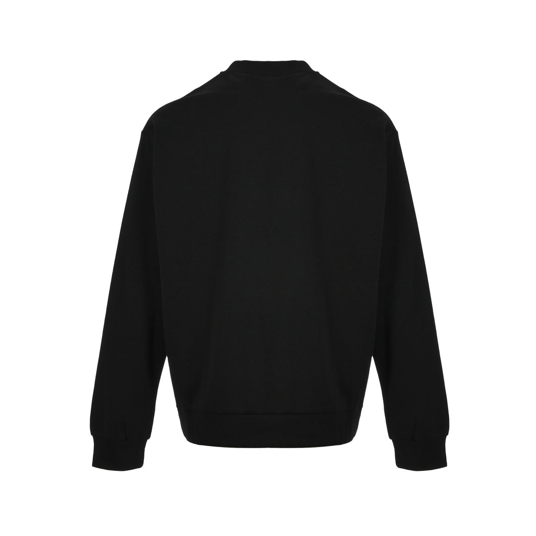 Sweatshirt mit Rundhalsausschnitt und seitlichen Einsätzen mit Dreieckslogo