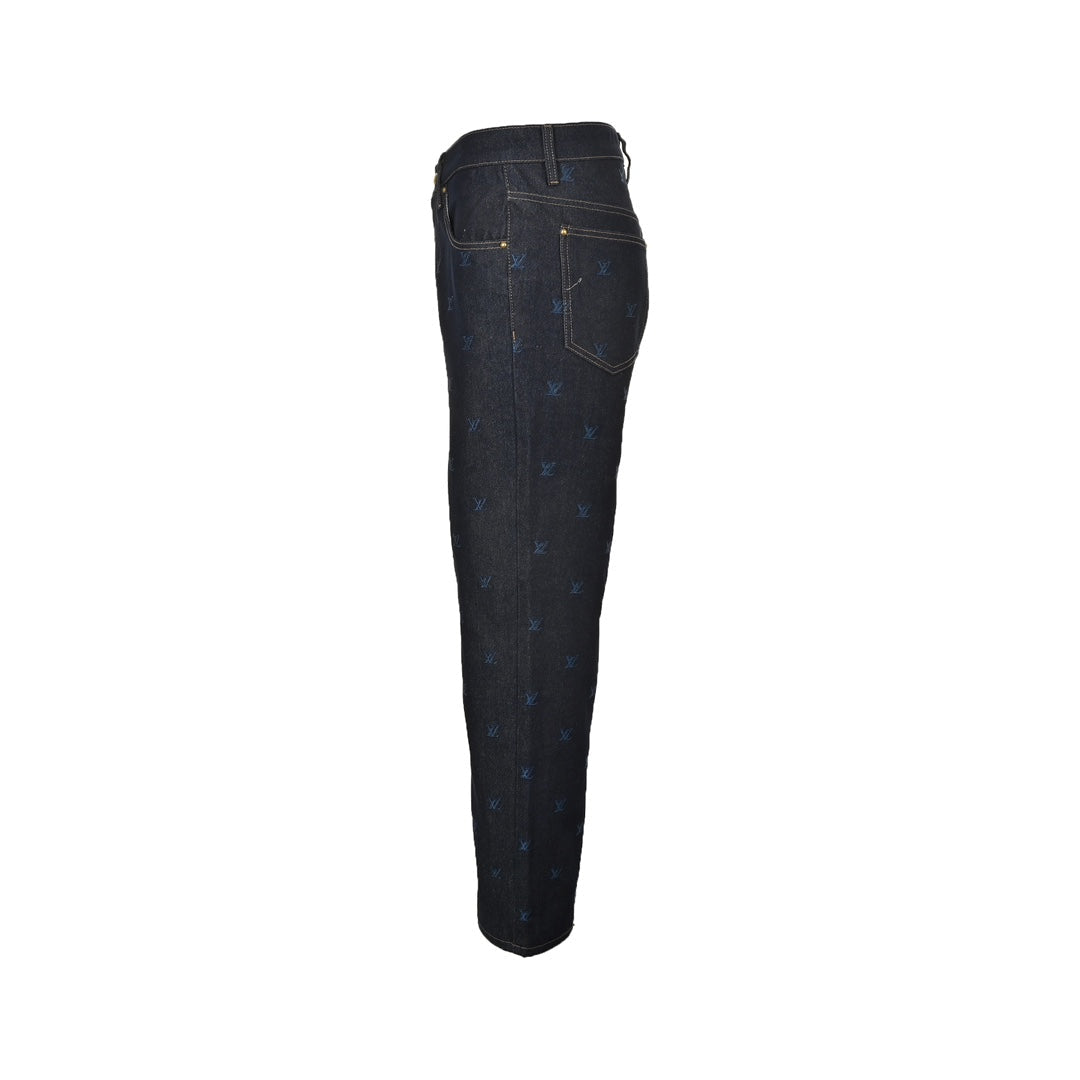Ensemble jean entièrement brodé avec logo 24Fw