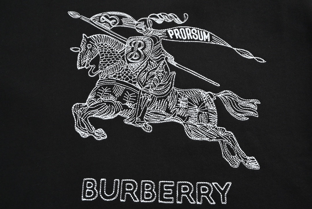 Sweat-shirt ras du cou brodé Cheval de guerre